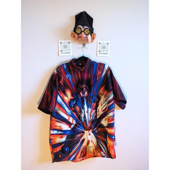 Y2K Sword Button-Up - Baggy Medium - Picture 1 of 2